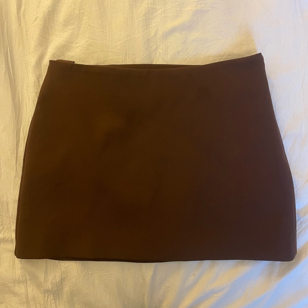 ZARA Brown mini skirt mid waist size XS